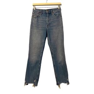 Abercrombie & Fitch Jeans Zoe Natural Rise Ankle Straight Blue Women’s Sz 27/4R